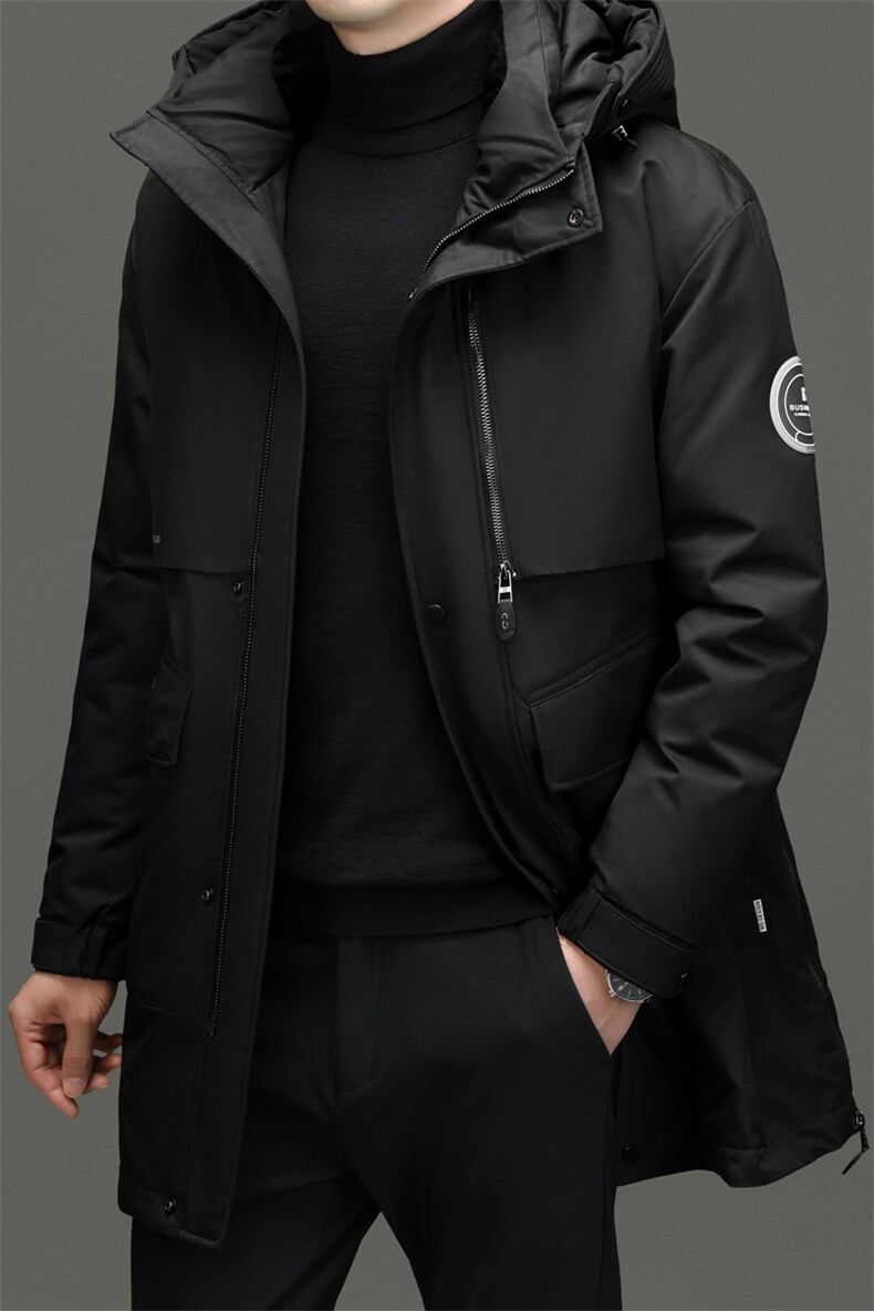 DF8810钱塘2020-2时尚休闲冬季厚款中年男士简约羽绒服P415,男装羽绒服,钱塘207-2