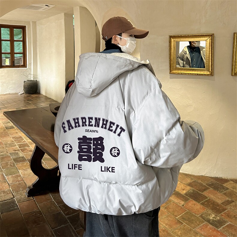 控128加绒面包服男大码羊羔毛棉衣男MY16256-P100,男装棉衣,电商A040