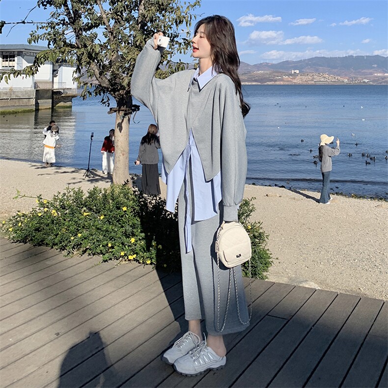 春装新款大量现货！春装卫衣三件套2C133-8913P185K248,女装套装/套裙,2C133
