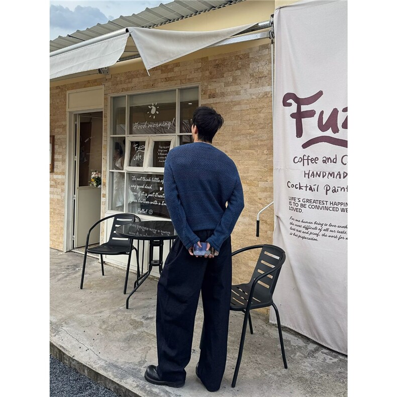 原版镂空针织衫百搭慵懒文艺气质流行日系新款原宿潮流简约ins,男装针织衫/毛衣,星座506A