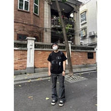 2025年夏季圆领宽松型短袖T恤DA103-P32，男装T恤，星座208-5