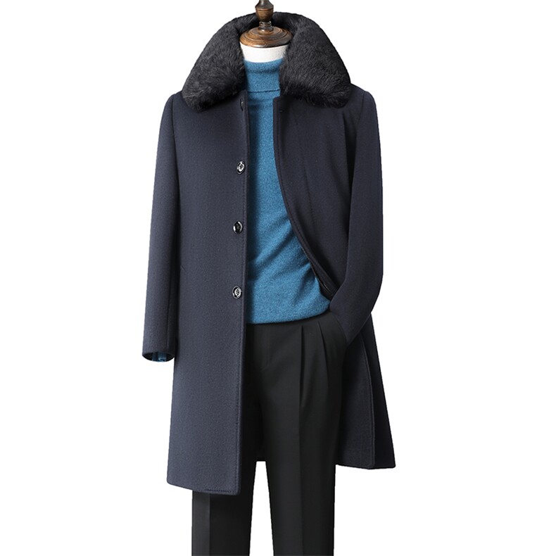 CK8026钱塘2020-2中年男士冬季厚款毛领时尚休闲羽绒服外套P250,男装毛呢大衣,钱塘207-2