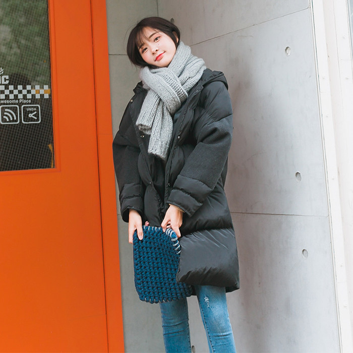 长袖加厚中长款2020年冬季拉链显瘦保暖棉衣/棉服,女装棉衣/棉服,奕阳依阁