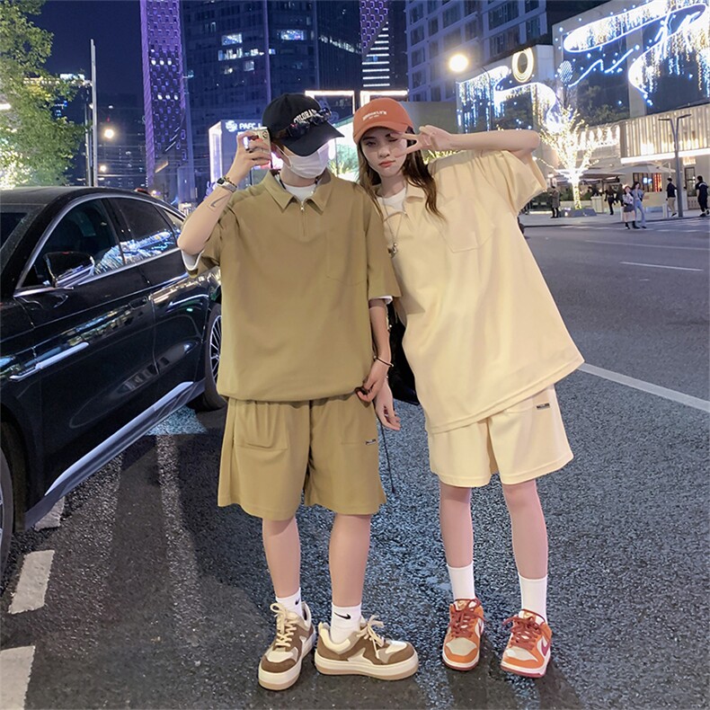 主推短袖polo衫短裤套装情侣运动服TZ307P75控98,男装牛仔裤,电商A309