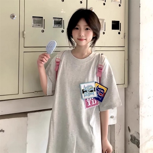 万针全刺绣工艺抖音得物高品质260克重磅纯棉双纱美式高街短袖T恤图片