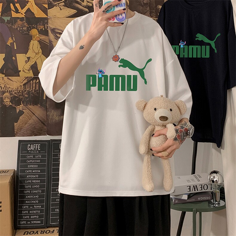 Q11227-P30 春夏季七分袖t恤男大码五分袖男短袖中袖图片