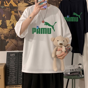 Q11227-P30 春夏季七分袖t恤男大码五分袖男短袖中袖图片