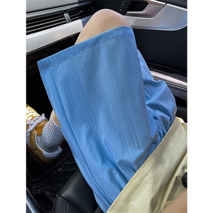 8XL-M多巴胺短裤男款夏季冰丝薄款休闲透气五分裤沙滩DK26004P25图片