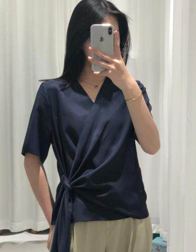 铜氨丝上衣，女装，橙色恋人