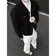 模特-短款外套男士潮流上衣宽松韩系夹克9127-P78，男装夹克，电商B380（原B361）