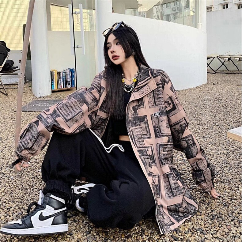 复古潮流棒球服外套男女春秋新款春季宽松设计感夹克,男装夹克,星座1013