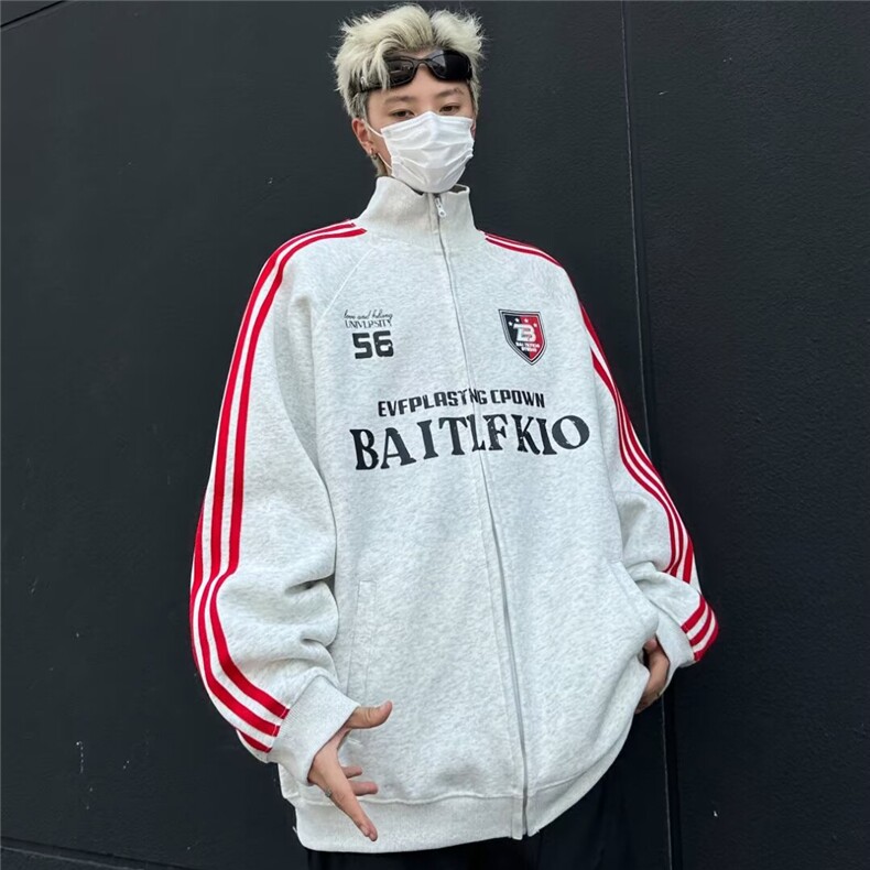 时尚华棉320克包边印花立领卫衣男装潮流外套XZ212-1-QWY805-P48,女装短外套,星座212-1