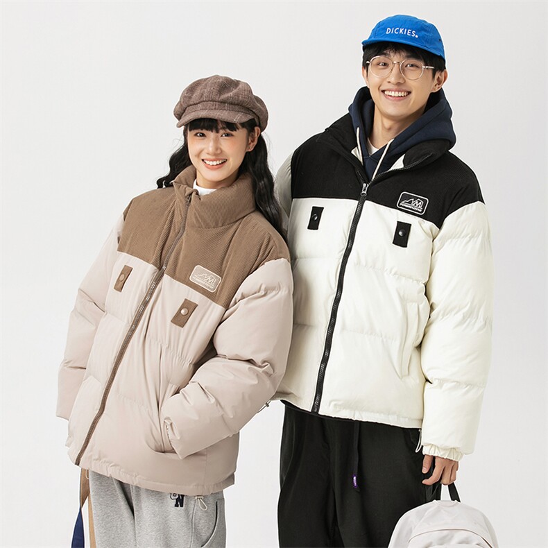 2026冬季新款男日系潮牌拼色宽松休闲棉服加厚外套MY378-F146,男装棉衣,电商A101（原外27）