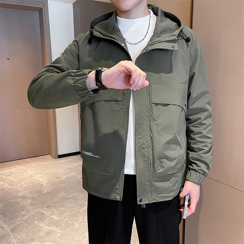 轻熟风~简约连帽款男士上衣外套夹克百搭 JK8457-P95图片
