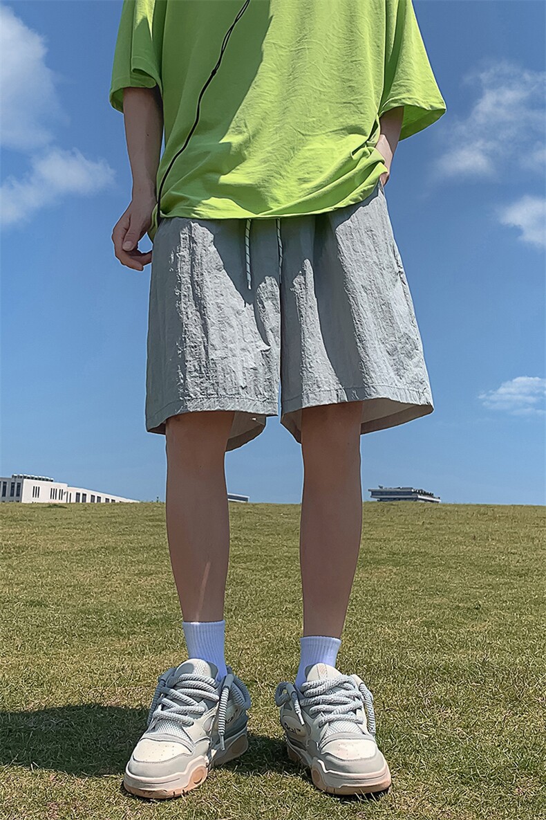 B258-K1501-P45控58休闲短裤面料成分聚酯纤维,男装牛仔裤,电商B258