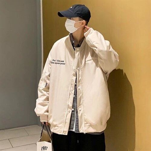 潮流夹克潮男春季棒球领双层飞行夹克HY09P60，男装夹克，星座1116-2