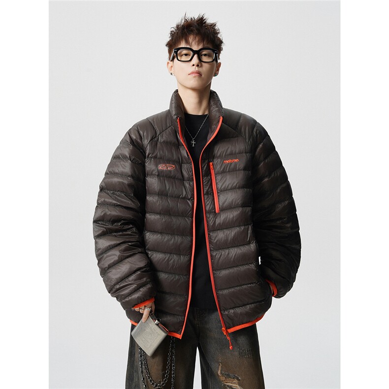 有90绒报告印花轻便M-5XL大码白鸭羽绒服男78196P238控328，男装羽绒服，星座227-7