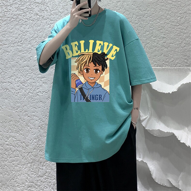 纯棉短袖t恤男大码半袖打底衫宽松体恤衫DX17271-P20大皂风,男装T恤,电商A040