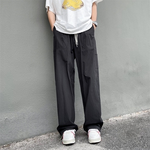 夏季百搭宽松直筒休闲裤美式潮流机能户外工装裤男现货 K8068-P40图片