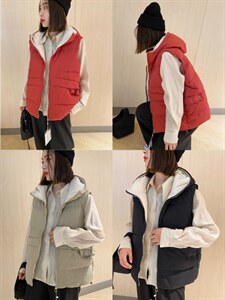 羽绒马甲90绒,女装马甲,艾辰莉