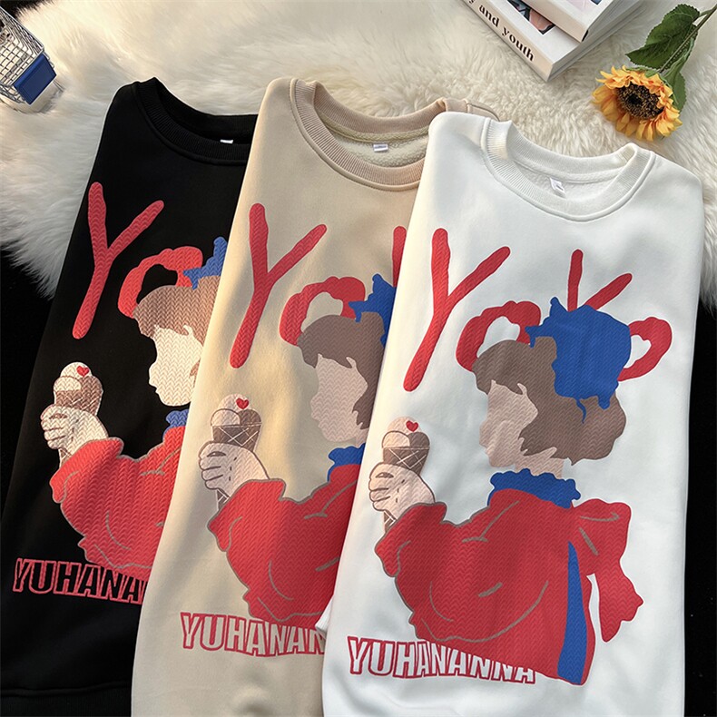 抖音供货、重磅加绒加厚卫衣秋圆领宽松D223A-DY-WY2202-P48,男装卫衣,电商019-1
