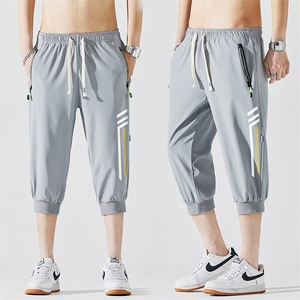 2025夏季新款男士七分裤时尚休闲马裤潮流男裤子KZ1071-P28图片