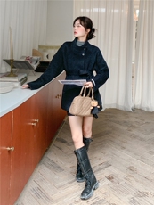新款送围巾款2B156-816P320K478，女装毛呢外套，2B156