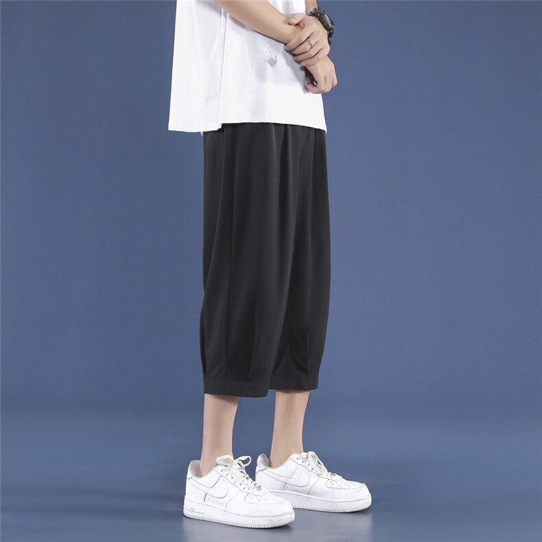 2023夏薄款运动休闲裤男士冰丝新款潮流七分裤2077-特批20,男装休闲裤,星座718-1