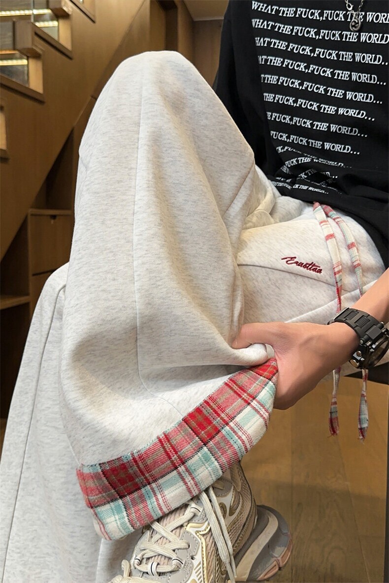 2026春节新款男士宽松直筒卫裤百搭情侣休闲裤WK2086特P39,男装休闲裤,电商B220