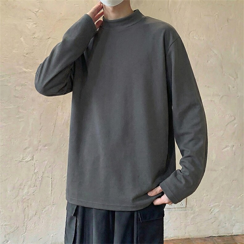 德绒半高领加绒打底衫【现货】C403A-T96-特P12.5加绒-特P20,男装T恤,电商C403A