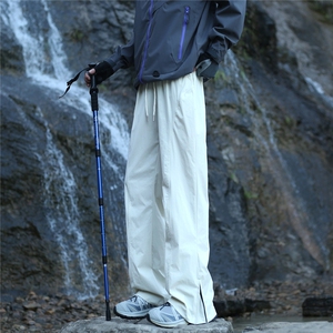 YK311-特P45 户外拉链速干登山防泼水冲锋裤面料：锦纶88%氨纶12%图片
