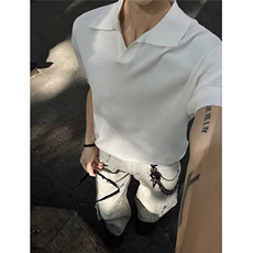 夏季新款纯色针织打底POLO衫PL2565-特批25控48，男装Polo衫，电商A072