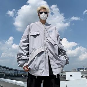 美式高街夹克男韩版潮流痞子帅百搭2025冬季新款ins外套W5465-P65图片