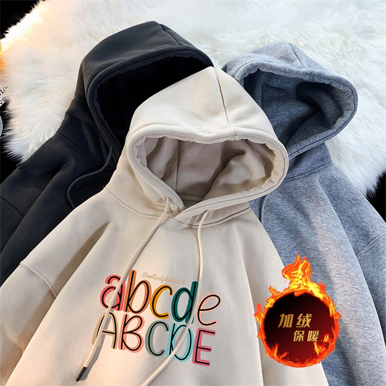 龙年卫衣 冬季美式加绒加厚卫衣外套DL1728常规特P35加绒特40图片