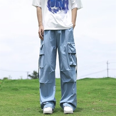 工装休闲裤男女韩版潮流痞帅气高街2025秋夏新款ins长裤K4326-P38，男装工装外套，星座412