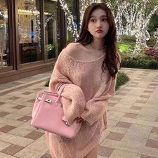 马海毛针织毛衣均码现货，女装针织衫/毛衣，G