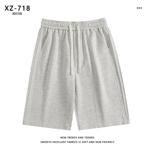 纯棉短裤2026夏季宽松外穿休闲运动五分裤新款XD1730-特批-27,回力高帮鞋搭配工装裤图片