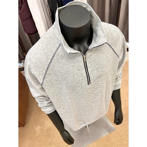 美式复古半高拉链长袖卫衣男宽松休闲cleanfit外套 513WY3494P32图片