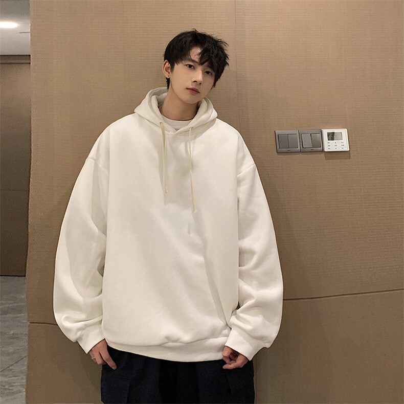纯棉连帽卫衣男大码运动帽衫宽松薄WY2099-P35,男装卫衣,电商A040