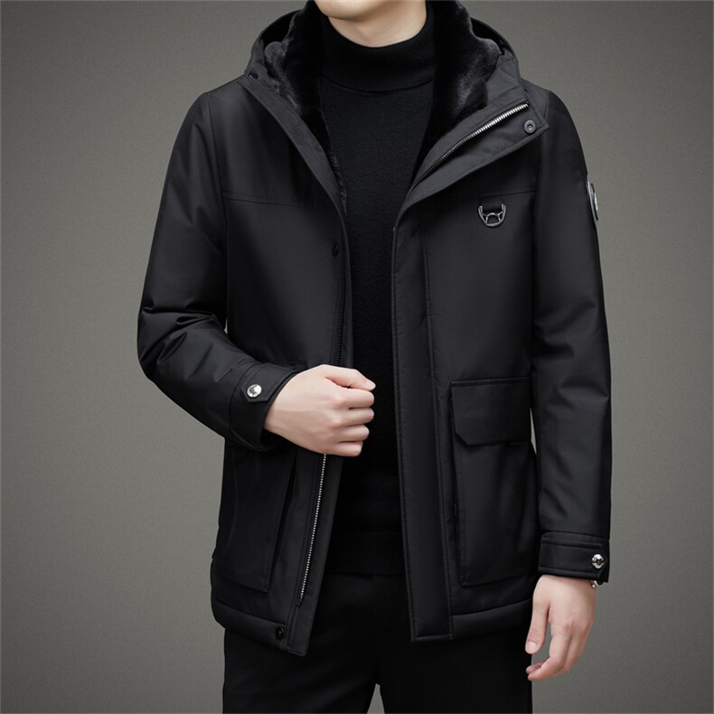 L682钱塘2020-2秋冬中年男士休闲百搭连帽羽绒服外套数据好P310,男装羽绒服,钱塘207-2