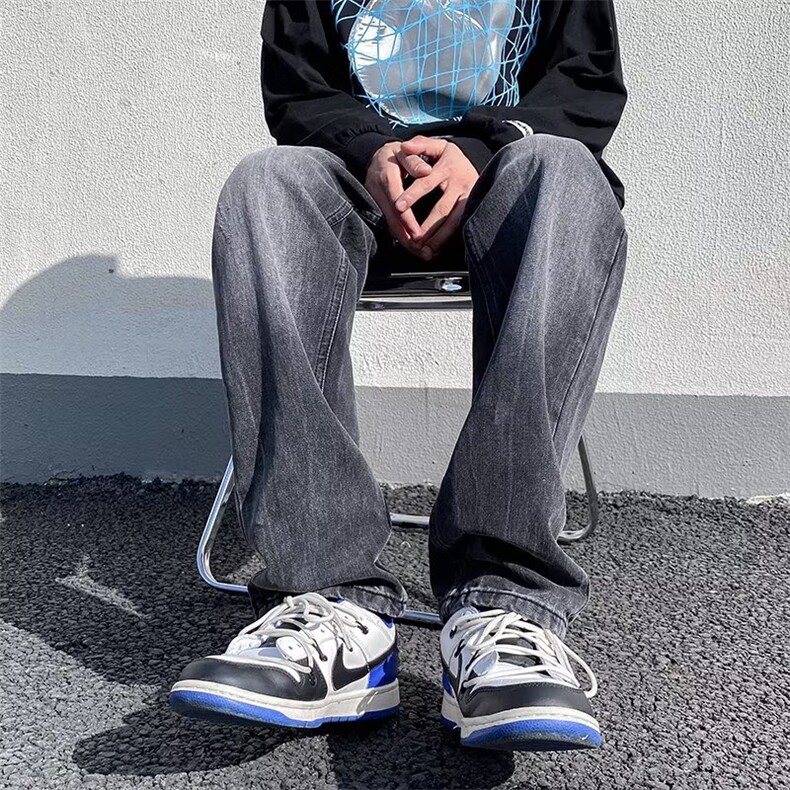 美式牛仔裤男春秋新款休闲直筒裤XB15P45,男装牛仔裤,星座1116-2