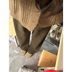 灯芯绒裤子男士秋冬季新款加厚宽松直筒男生休闲长裤LK3999-P33，男装休闲裤，星座1008