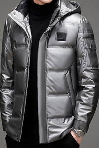 羽绒服中青年男士2024冬季新款加厚保暖连帽上衣商务休闲外套男装图片