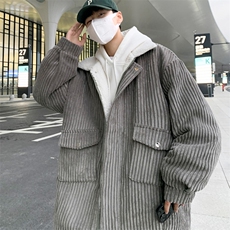 男款冬季羊羔毛加厚加绒冬装棉衣羊羔绒外套M9818P120控158，男装棉衣，电商A157