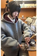 重磅双拉链卫衣男女宽松连帽开衫美式休闲运动外套情侣百搭春秋季，女装短外套，星座218-8