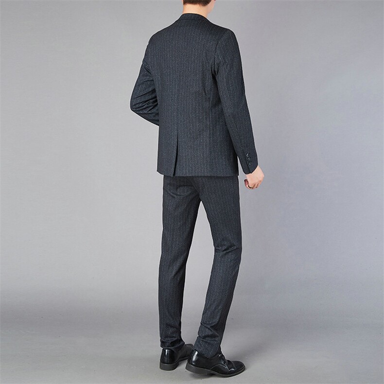 ASD8959秋季新款男士西服两件套套装西装修身商务休闲P275,男装西服套装,电商B360