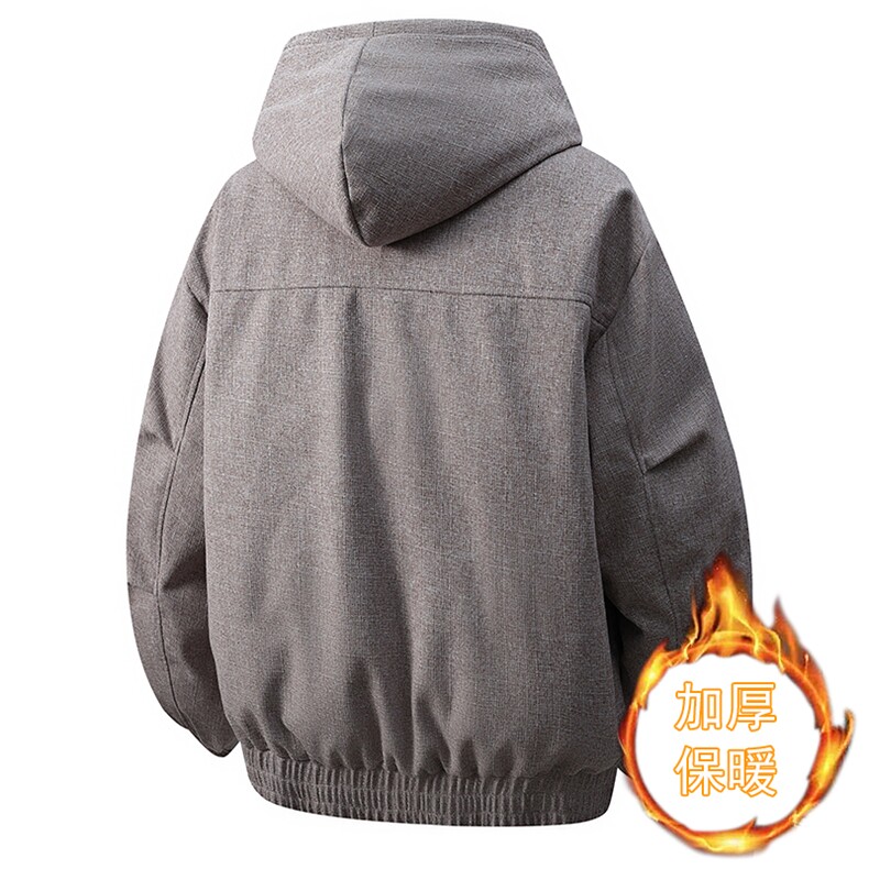 网红座山雕加绒加厚棉衣外套新款情侣连帽夹克A436-2561-P105,男装夹克,电商A436