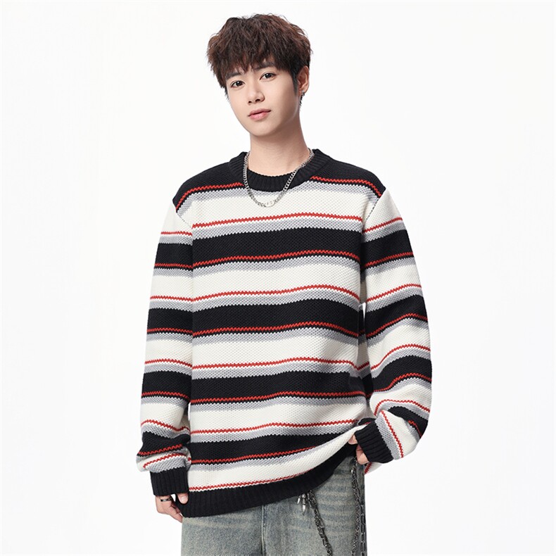 【新品】2025秋冬男士时尚休闲百搭针织毛衣潮流-M208-P50，男装针织衫/毛衣，星座1105-1