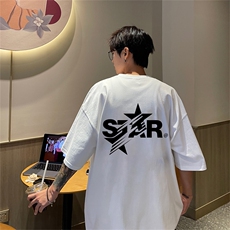 220g纯棉美式夏季短袖t恤男DT411-特批19控38，男装T恤，电商B370