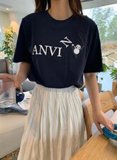 小熊猫印花短袖，其它，约澜